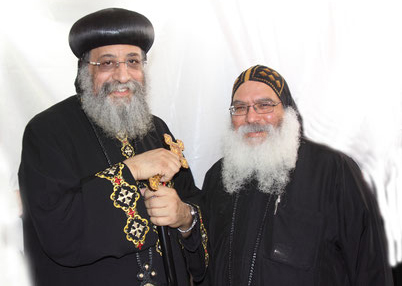 Papst Tawadros II und Bischof Damian